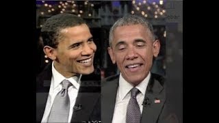 Tributes to David Letterman Part 18 of 31 Barack Obama 2004 2015 [upl. by Yrffoeg]