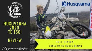 Husqvarna TE 150i review based on 50 hours riding [upl. by Nosmirc]