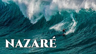 Surfers on Big Waves of Nazare Feb 2023 Short film with epic music [upl. by Prima]