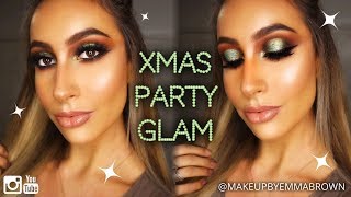 TUTORIAL CHRISTMAS PARTY GLAM  UPDATED FOUNDATION ROUTINE  Makeup By Emma Brown [upl. by Saied]