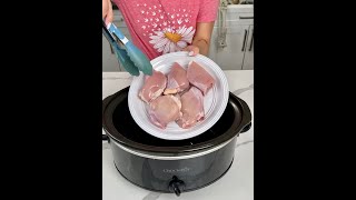 Easy crockpot chicken [upl. by Gona]