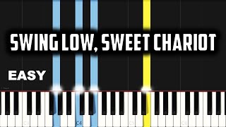 Swing Low Sweet Chariot  EASY PIANO TUTORIAL BY Extreme Midi [upl. by Perceval]