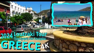 Loutraki Tour 2024  Περιήγηση στο Λουτράκι 2024  Loutraki Λουτράκι  GREECE  2024 [upl. by Azer884]