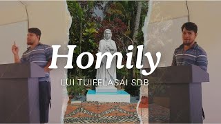 Homily  Lui Tuifelasai SDB Year 1 Student [upl. by Black]