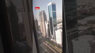 World tallest hotel viewDubai view from gevora hotel world talesthotelzamzamelectronics [upl. by Nonad]