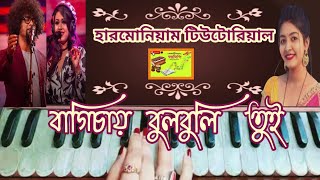 Bagichay Bulbuli Tui  Harmonium Tutorial  Rituraj and Nandita [upl. by Peltier]