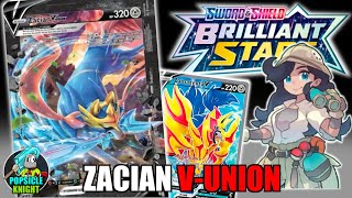 Zacian VUNION  One Hit KO ANYTHING  Pokemon BRILLIANT STARS Deck Profile amp PTCGO Gameplay [upl. by Yeleek]