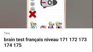 brain test français niveau 171 172 173 174 175 [upl. by Derte]