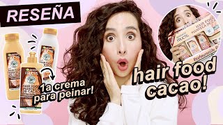 RESEÑA GARNIER HAIR FOOD CACAO PARA CABELLO RIZADO 🍫 [upl. by Eikciv]