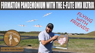 EFlite UMX Ultrix BNF Formation Pandemonium [upl. by Paderna999]