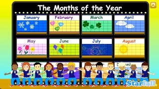 Months of the Year — a Starfall™ Movie from Starfallcom [upl. by Eniarral]