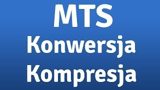 Konwertowanie i kompresja pliku wideo MTS do MP4 [upl. by Desmund]