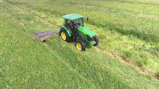 Taking the pain out of hay making  John Deere R Series Disc Mowers [upl. by Alrick734]