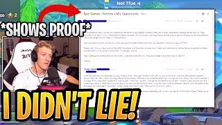 Tfue Shows PROOF that Epic DID Put Skins on His Account  Fortnite Funny Moments [upl. by Eniaral]