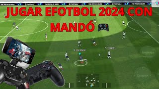 Como jugar efootball 2024 Mobile con mando fácil y rápido [upl. by Airogerg]