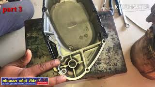 Part 3 2stroke engine fitting Suzuki Max 100 [upl. by Anilocin]