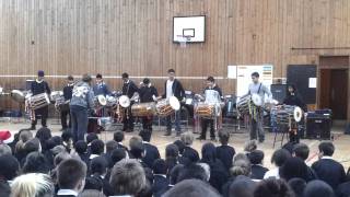 foxford christmas assembly dhol players [upl. by Hough]