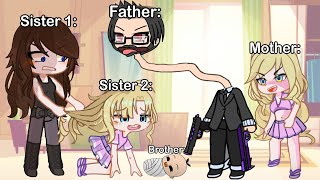 Normal Family VS Gacha Family 😨 [upl. by Iharas]