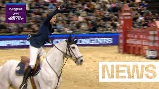 Fuchs takes gold in Basel Houtzager and Devos complete top 3  Longines FEI Jumping World Cup [upl. by Lajib]