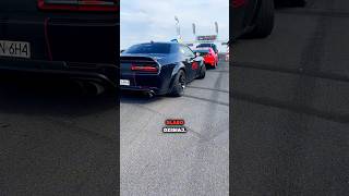 Dodge Challenger 64 600KM ⛽️dodge challenger dodgechallenger dragrace dragracing americancar [upl. by Inoy]