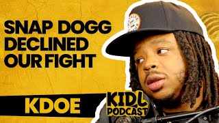 Kdoe Challenges Snap Dogg to Boxing Match 42 Dugg Coming Home Soon  Kid L Podcast 297 [upl. by Onitram]