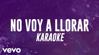 Majo Aguilar  No Voy A Llorar Karaoke [upl. by Krauss]