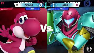 Sicilian Blast MalexMarioYoshiSonic VS QuikSamusWTop8Qualifier [upl. by Rayle729]