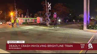 Brightline train fatally strikes man in Boynton Beach [upl. by Lenehc33]