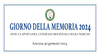 Giorno della Memoria 2024  Seduta Aperta  30 Gennaio 2024  XI Legislatura [upl. by Ikkaj862]