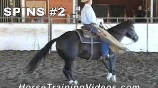 Cueing A Horse For Reining Turns And Spins part 2 [upl. by Asirralc783]