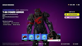 12 SECRETS from T60 Power Armour in Fortnite WRECKED [upl. by Taddeusz]