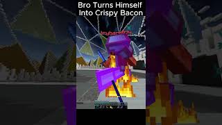 Crispy Bacon minecraft minecraftfunny hypixel trolling [upl. by Yznel]