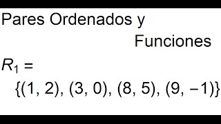 Pares ordenados y funciones [upl. by Charlton]