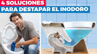 4 soluciones para destapar el inodoro [upl. by Havard]