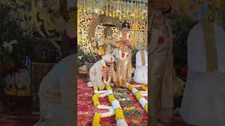 ಸಪ್ತಪತೀ Madhu 🌹Nikhil nidhuviralvideo love weddingmarriage indianwedding short reels video [upl. by Gan]