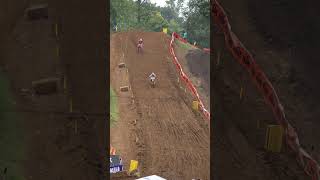 Hunta keeping the pressure on Plessinger at Budds Creek 2024 moto motocross buddscreek [upl. by Trilbi]