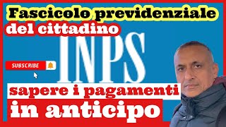 come sapere i pagamenti in anticipo Inps [upl. by Mitman155]