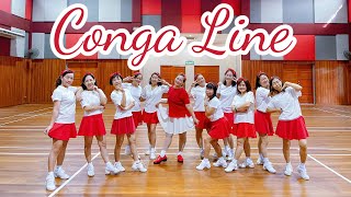 Conga Line  Line Dance Demo amp Walkthrough [upl. by Gwenn]