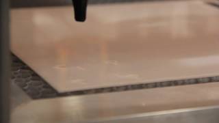 Laser Cutter Delrin Tests 2 [upl. by Ruosnam]