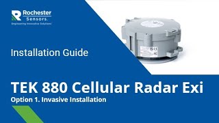 TEK880 Cellular Radar Exi Invasive Installation Video [upl. by Paget]