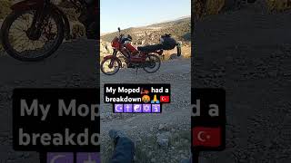 Breakdown moped in the wild adventure crossbike rally pejo breakdown wild motorbike 2stroke [upl. by Austine801]