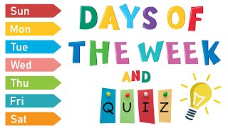 Days Of The Week For Kids  ESL Games [upl. by Naujyt]