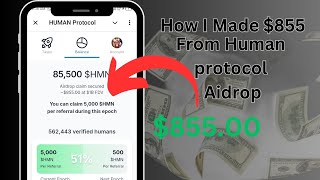 How You Can Make 855 In Human Protocol Airdrop humanprotocolairdrop [upl. by Ogram133]