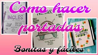 Ideas de Portadas para tus cuadernos [upl. by Meluhs471]