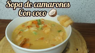 Sopa De Camarones Con Coco [upl. by Omik]