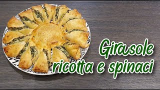 Girasole di pasta sfoglia  con ricotta e spinaci [upl. by Silloh]