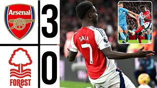 🔴 Arsenal nottingham Forest 30 nwaneri  Partey amp saka Goal  Highlights ✓Premierleague 2025 [upl. by Amaral]