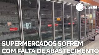 Supermercados do RS sofrem com falta de abastecimento [upl. by Kere]