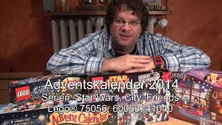 LEGO Adventskalender 2014 und Gewinnspiel Star Wars Friends City [upl. by Irik]