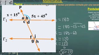 Determinar Ángulos que Forman Par Lineal [upl. by Ahsyat]